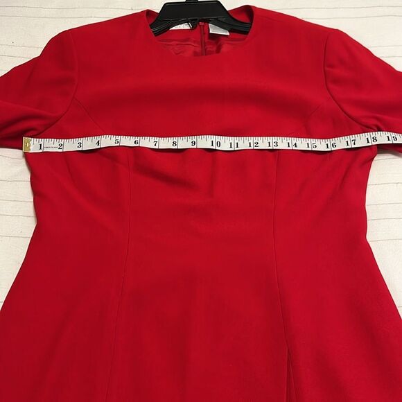 Liz Claiborne Festive Red Dress - Picture 3 of 5
